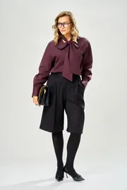 Trousers, overalls, shorts Ava fashion #M-236 chernyj