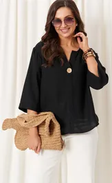 Bluzka PND 85940 chernyj