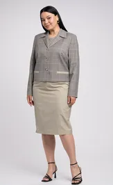 Żakiet FASHION CENTRE Psh-3606/Bezhevaya kletka