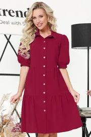 Sukienka DS Trend #P-2787 (Gorodskoj blyuz, red)