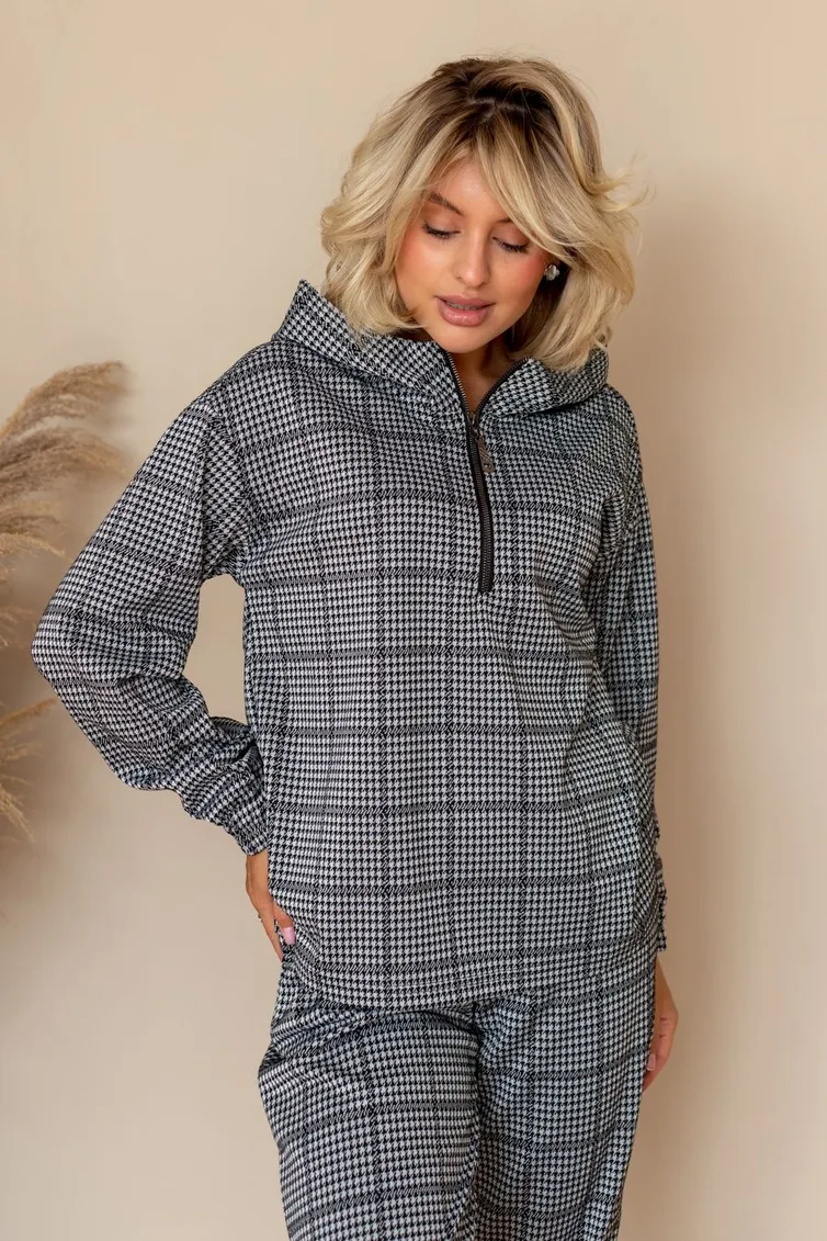 Sweatshirt TOOK A LOOK & Angelika #MK-25-26 kletka