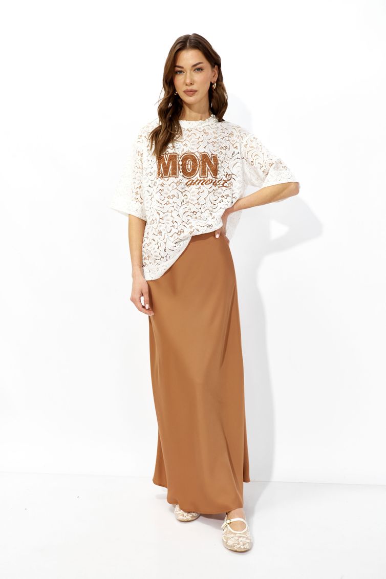 Блуза Люше арт. 4351 коричневый