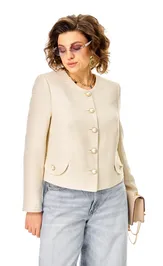 Żakiet Anastasia 1391 molochnyj