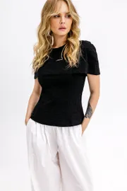 Koszulka Pirs #6834 chernyj