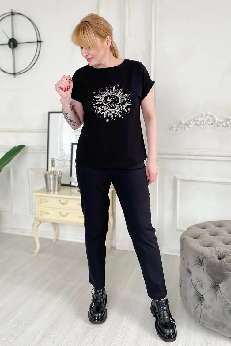 Koszulka Rumoda #2195 chernyj