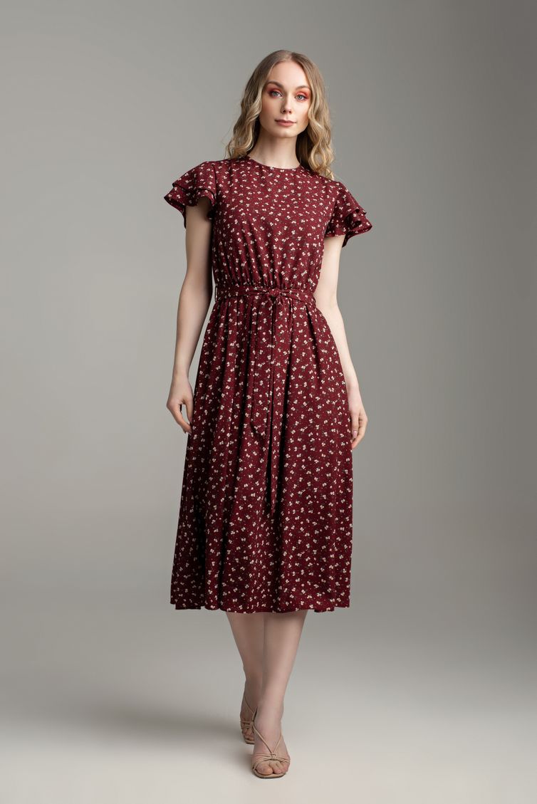Dress MARIKA #421 bordo