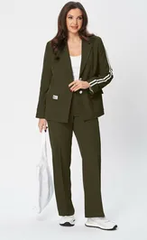 Suit Vilena-fashion 1058 xaki