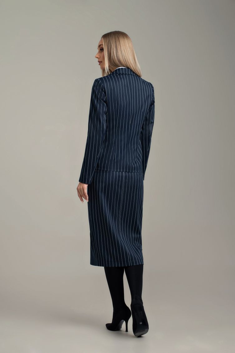 Skirt MARIKA #344-1 t.sin v polosku