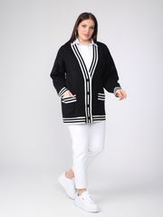 Кардиган BONADI арт. 1884 черно-белый