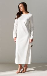 Sukienka Alta Moda 1055 belyj