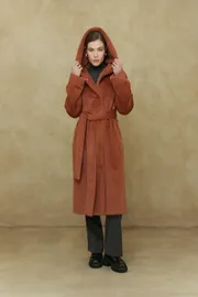 Пальто Elema арт. 1-192 терракот 164