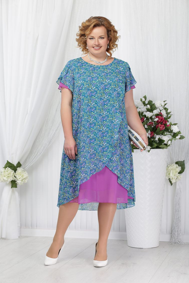 Sukienka Ninele #5632 fuksiya