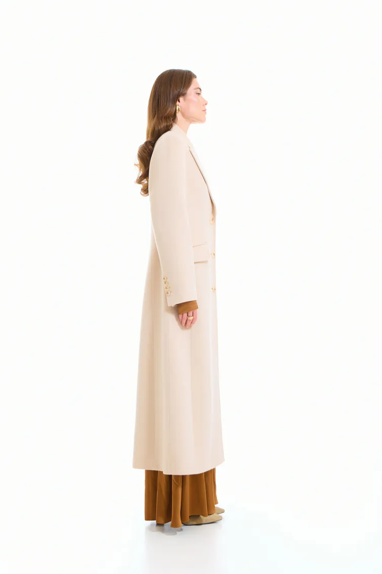 Пальто Elema арт. 1-2142 светло-бежевый 164