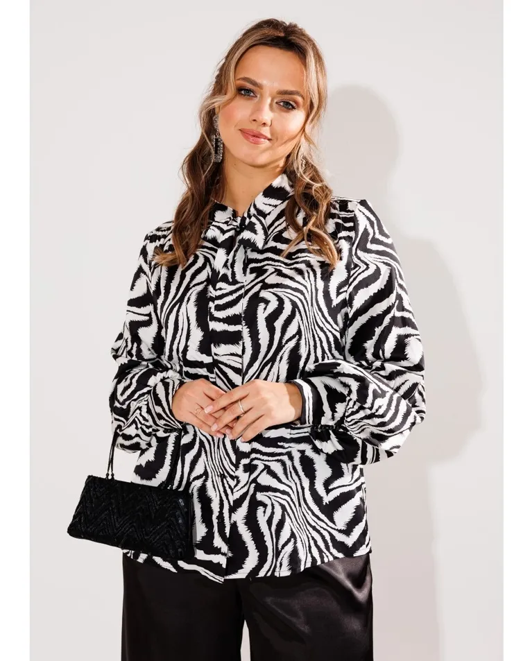 Bluzka Anelli Laurel #1428 belaya zebra