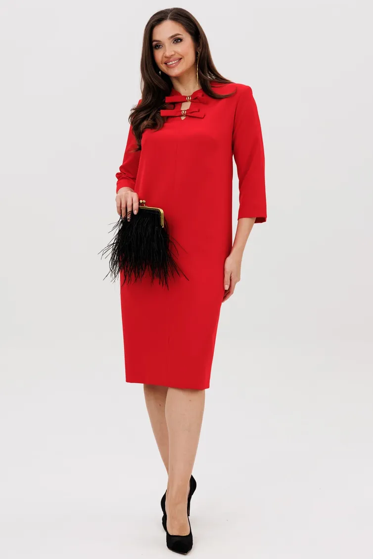 Sukienka Vilena-fashion #1095 krasnyj