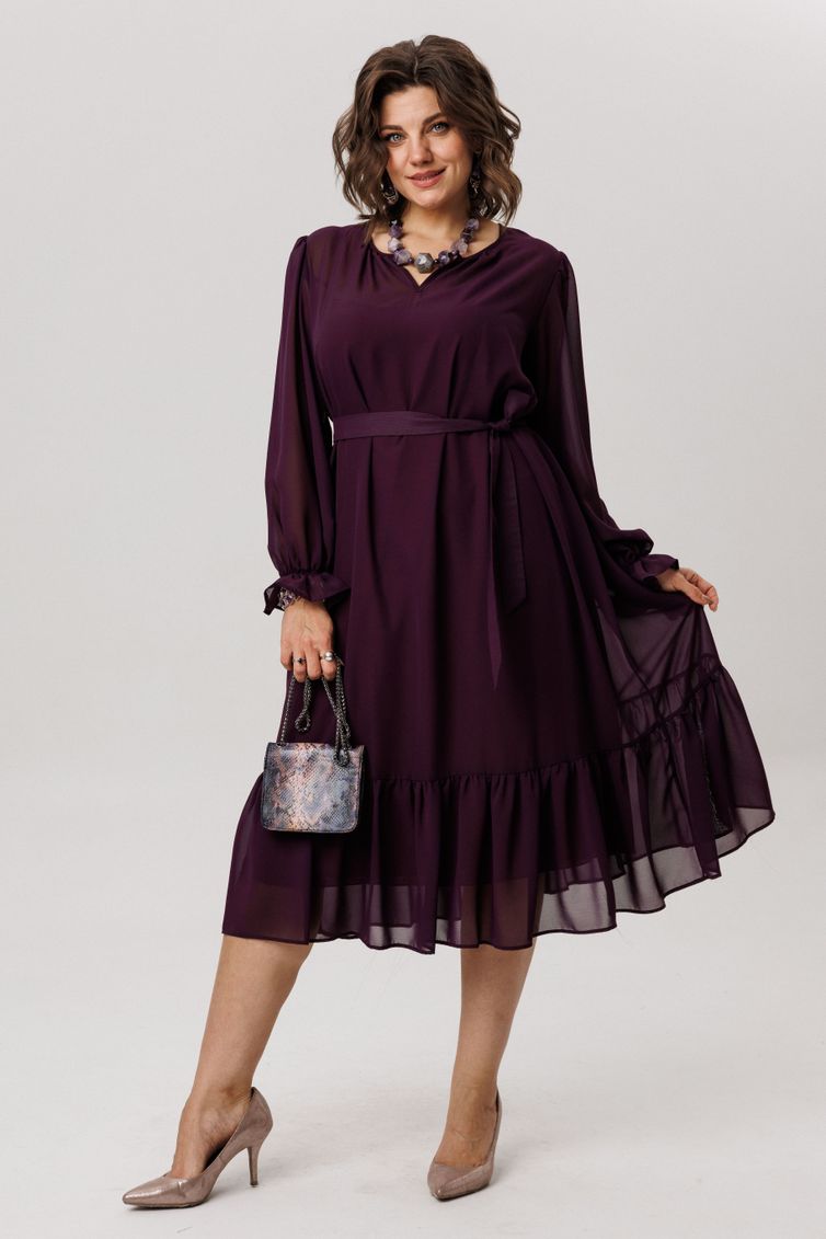 Dress Anelli Laurel #1635 cvet chernosliva