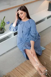 Sukienka ASV #2593 sinij