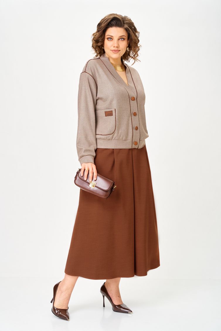 Garnitur Aira Style #24131 komplekt bezhevo-korichnevyj