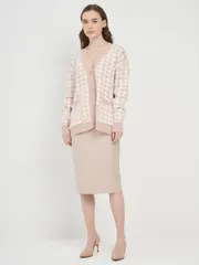 Sweter Newvay #7221-14093 pudra/mol