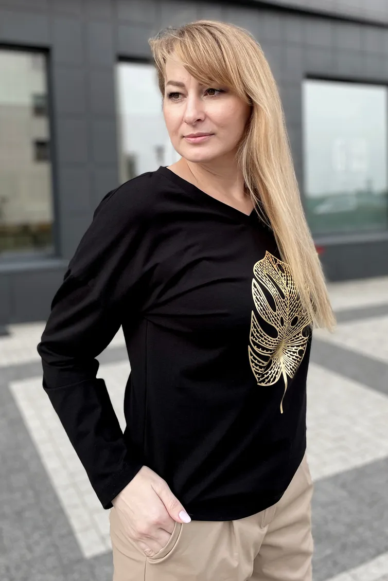 Skoczek Rumoda #2153 (dlinnyj rukav) chernyj