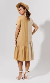 Платье Galean Style 968 беж+песоч