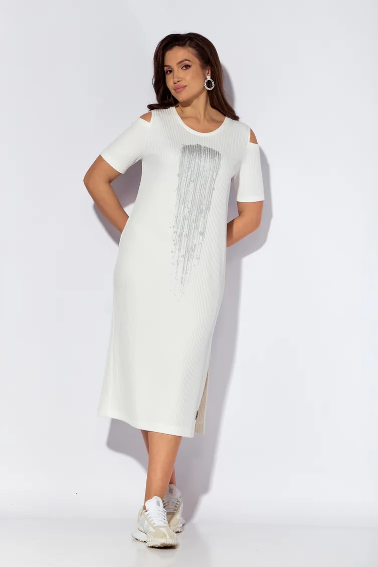 Sukienka TAiER #1206-1 belyj