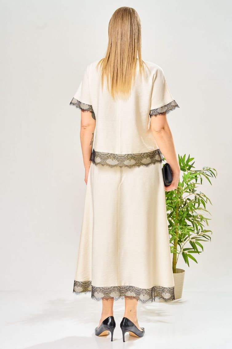 Костюм Ava fashion арт. М-196 молочный-шампанское