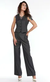 Waistcoat LadyThreeStars 2431 seryj