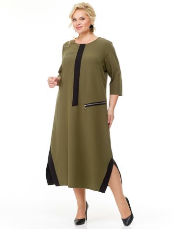 2073 платье олив