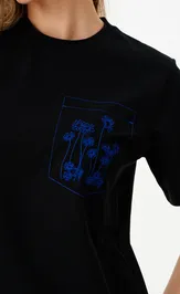 T-Shirt Panda 129044 chernyj