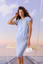 Джемпер Barbara Geratti арт. С4875BG голубой/зелёный