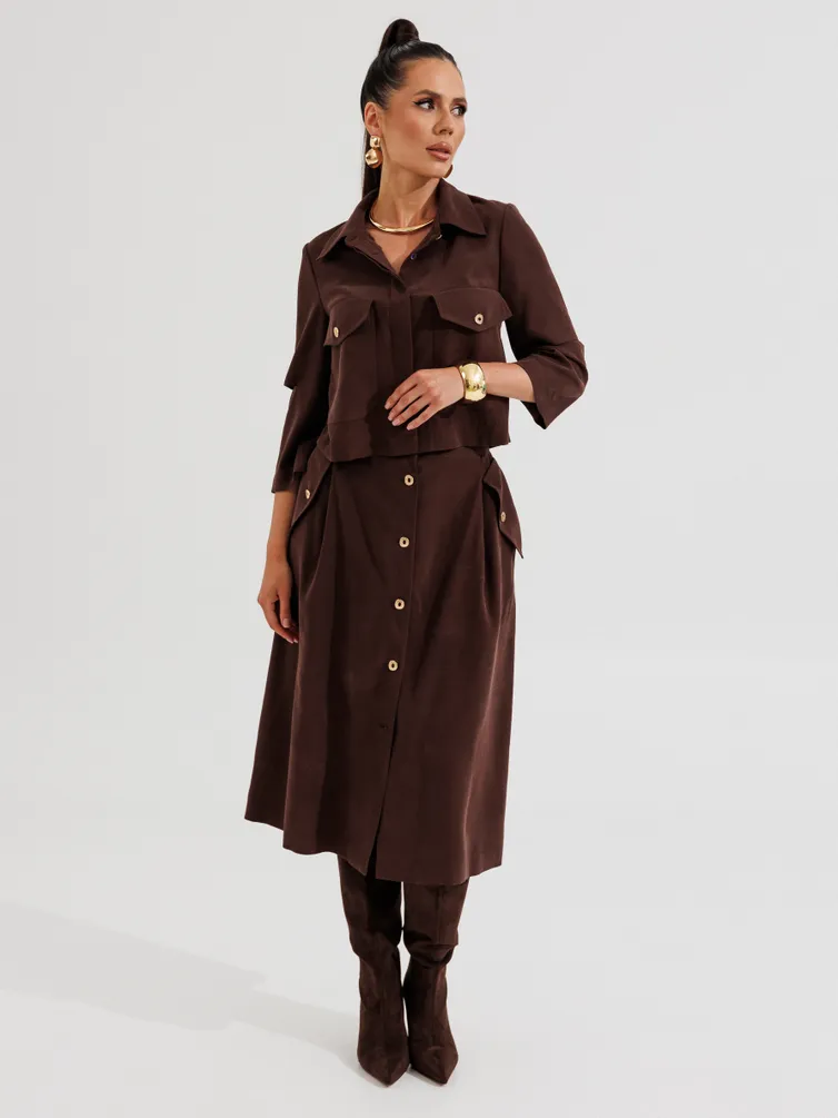 Костюм Galean Style арт. 1013 коричневый