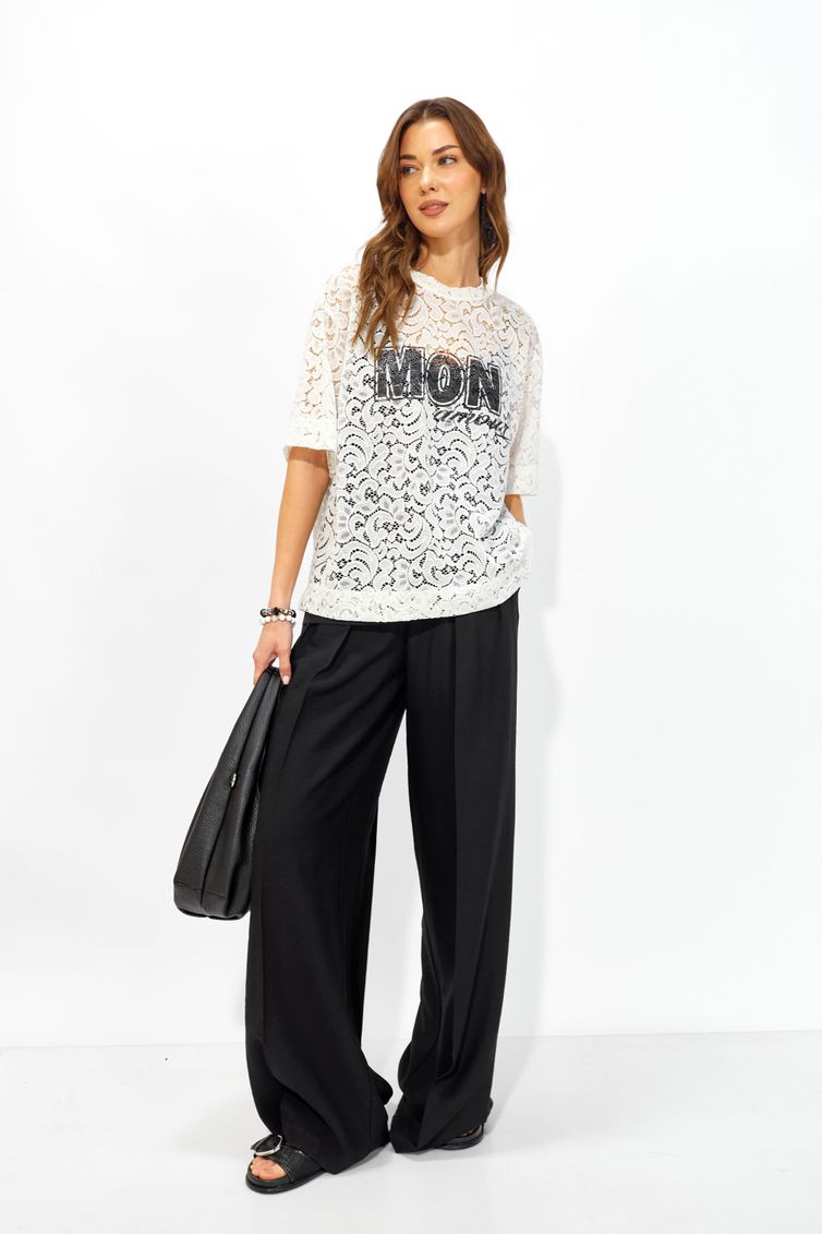 Блуза Люше арт. 4351 молоко