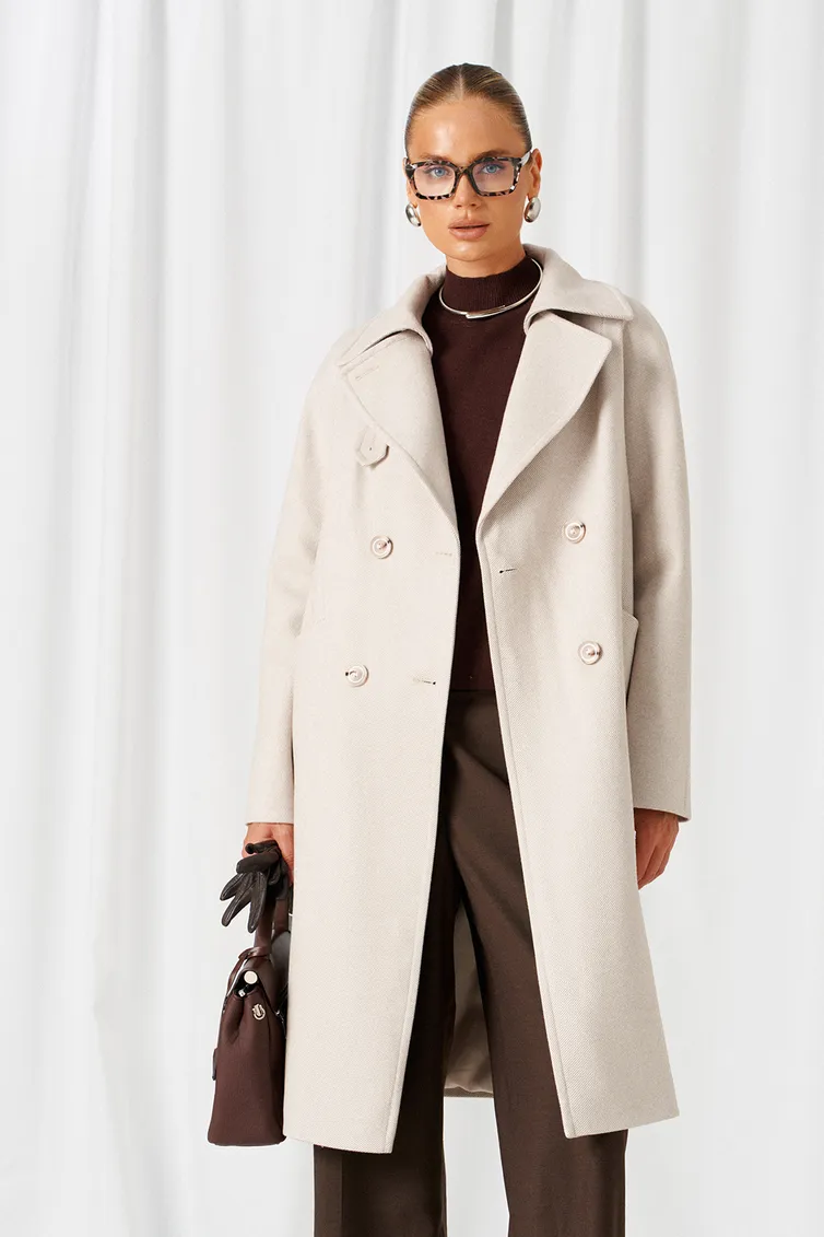 Coat Beautiful & Free #9029 molochnyj