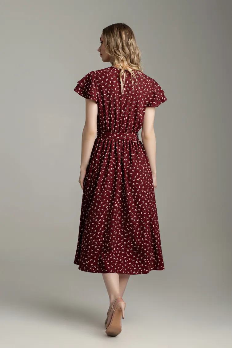 Dress MARIKA #421 bordo