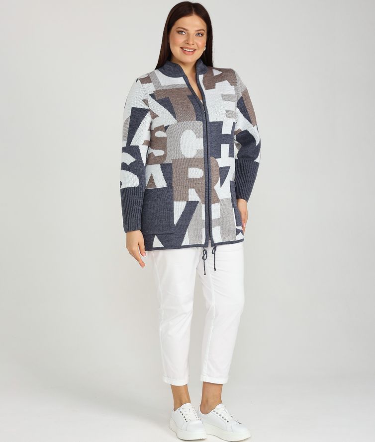 Кардиган BONADI арт. 1982 джинс-капучино