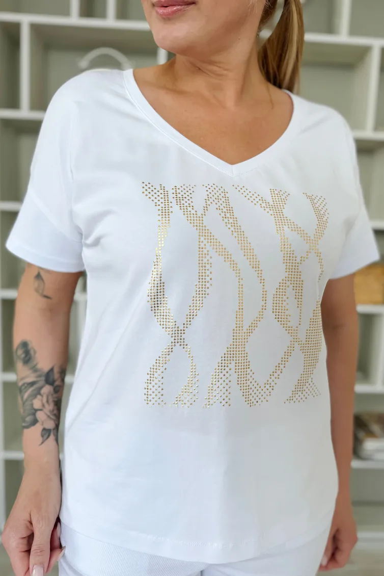 Koszulka Rumoda #2228 (korotkij rukav) belyj