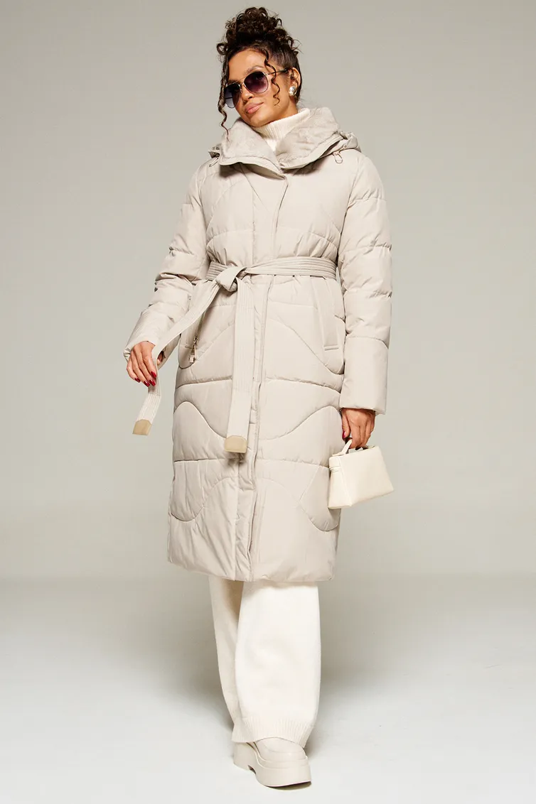 Coat Beautiful & Free #8012 kremovyj
