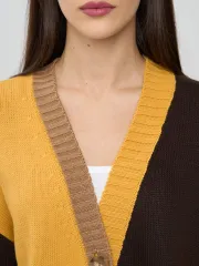 Sweter Newvay #9242-91040 gorkij shokolad/shalfej/karamelnyj kofe