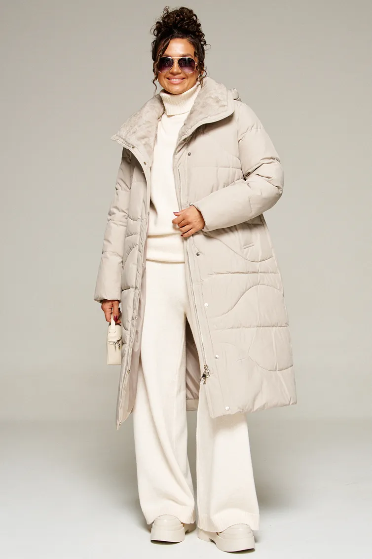 Coat Beautiful & Free #8012 kremovyj