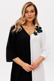 Dress Anastasia #1243 plate cherno-belyj