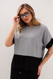 Suit Anastasia #1362 cherno-seryj