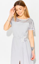 Платье LAIKONY L-114 светло-серый