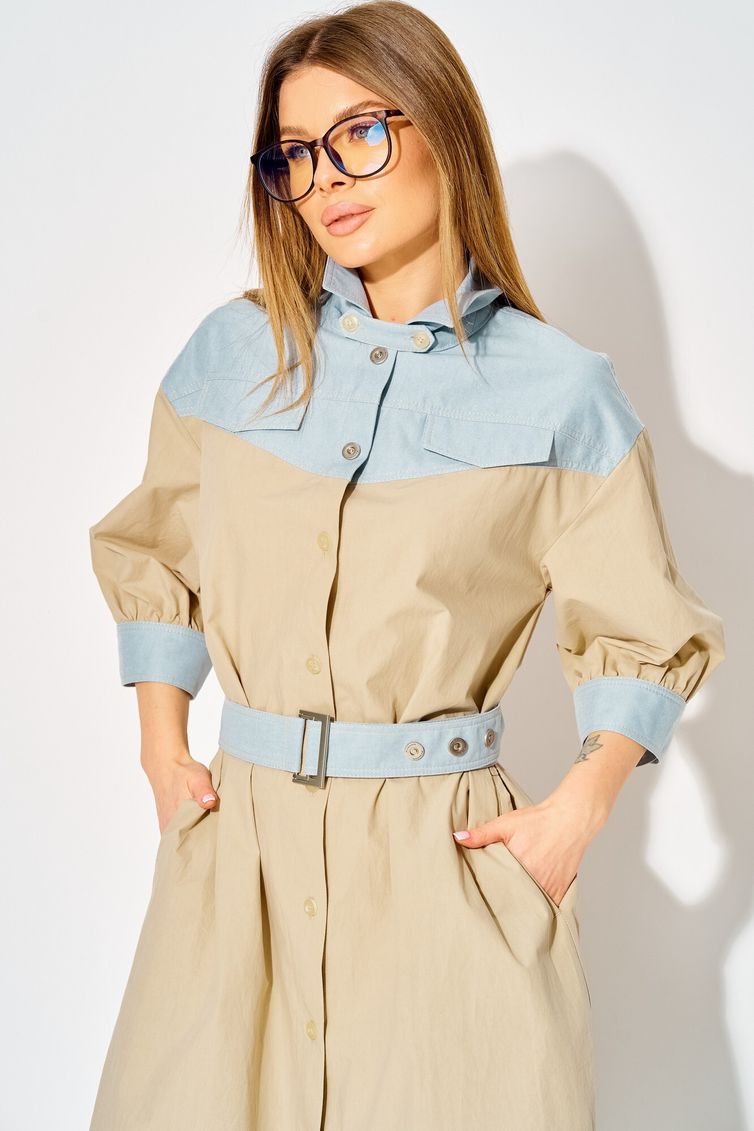 Sukienka LAIKONY #L-434 bezhevyj