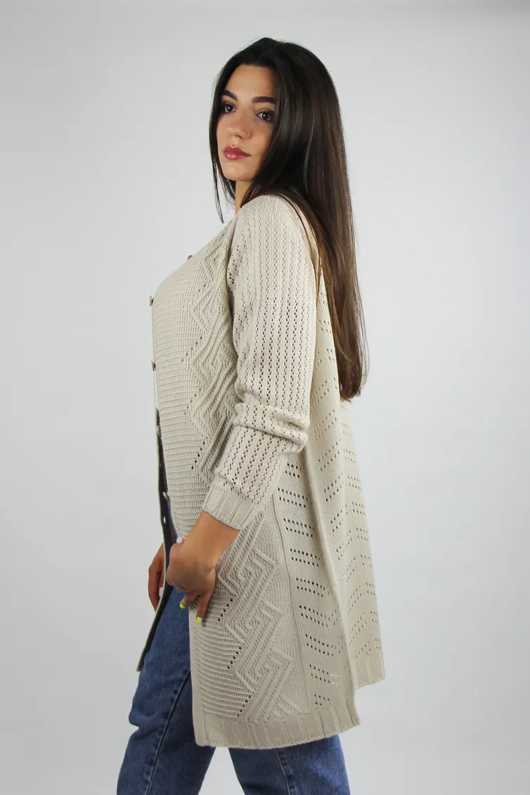 Cardigan Polesie #S2503-20 1S1065-D43 slonovaya kost 158