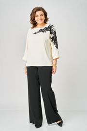 Комплект Rumoda арт. 2278 дл.р. молочный-черный