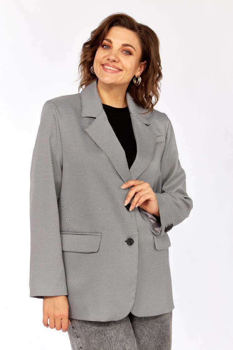 Blazer Rishelie #1014 cherno-belyj