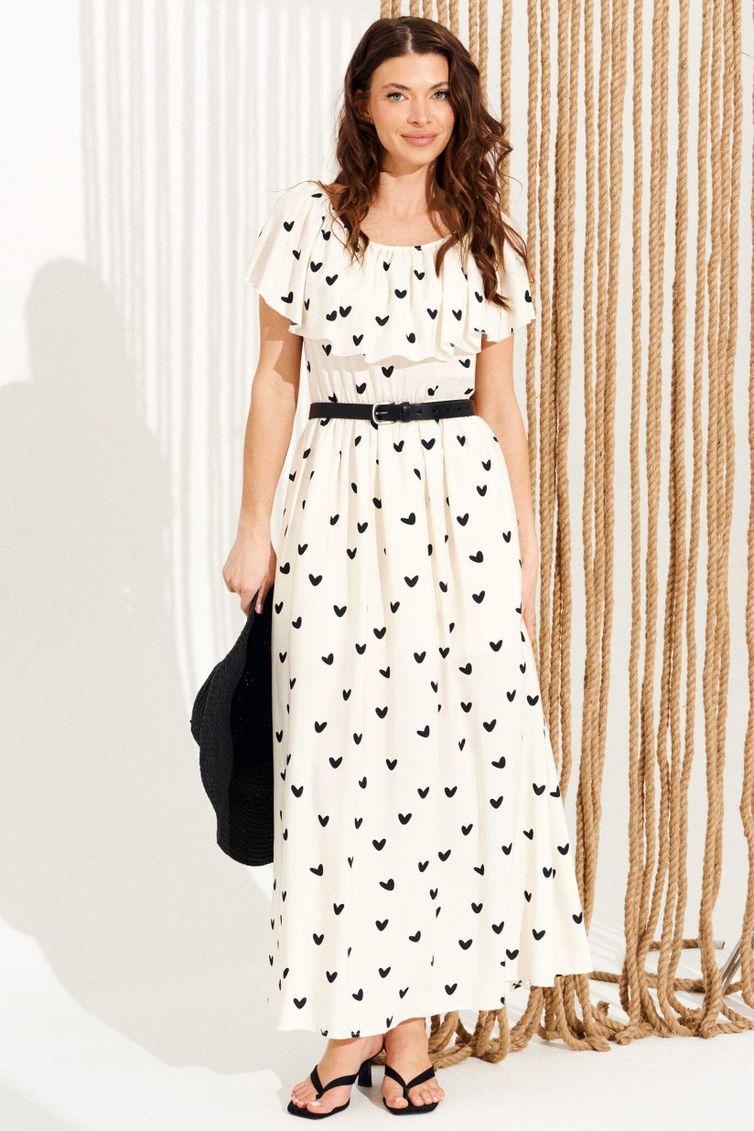 Платье Elletto Life арт. 11137 молочно-черный