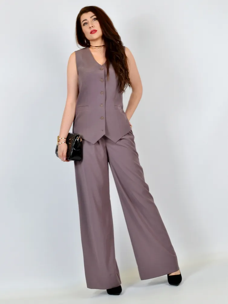Waistcoat PATRICIA #01-5605 mokko