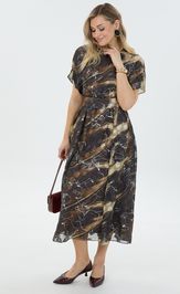 Dress LM M 0076 korichnevyj